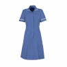 Zip Front Dress (Metro Blue With White Trim) - HP297