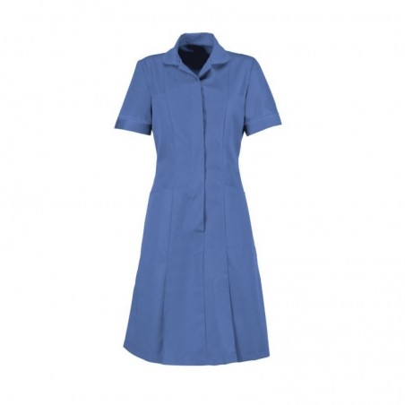 Zip Front Dress (Metro Blue With Metro Trim) - HP297