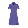 Zip Front Dress (Purple With White Trim) - HP297