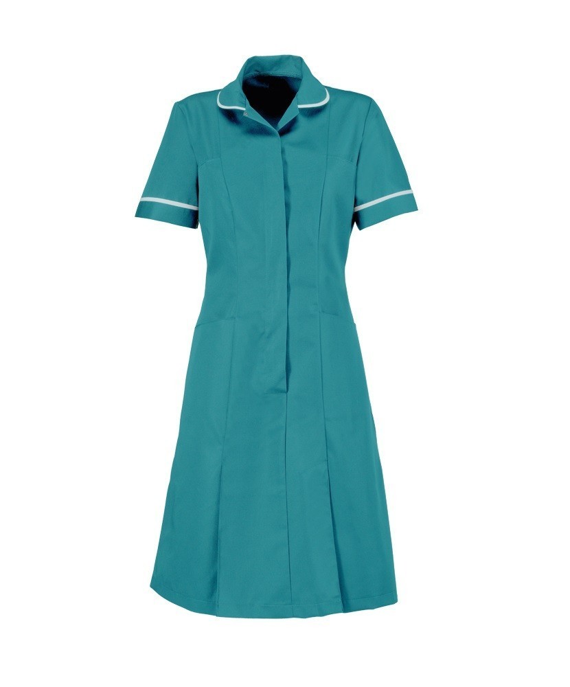 Zip Front Dress (Turquoise with White Trim) - HP297 buy now at ...