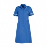 Zip front dress (Hospital Blue With White Trim) D312