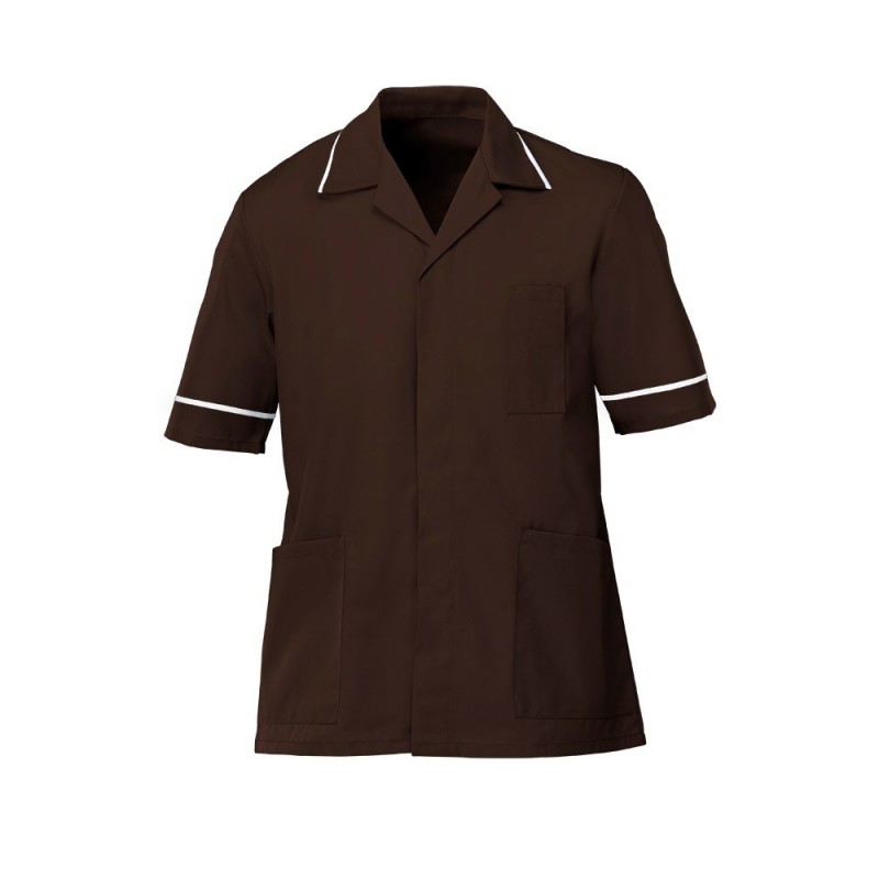Men’s Tunic (Brown with White Trim) - G103