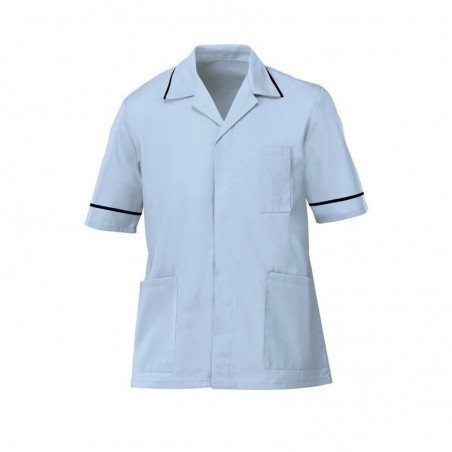 Men’s Tunic (Pale Blue with Navy Trim) - G103