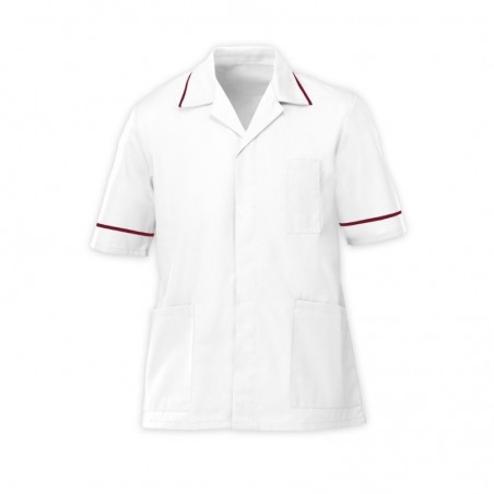 Men’s Tunic (White with Burgundy Trim) - G103 Men’s Tunic (White with Burgundy Trim) - G103