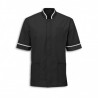 Men's Mandarin Collar Tunic (Black with White Trim) - NM7