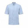 Men's Mandarin Collar Tunic (Pale Blue with White Trim) - NM7