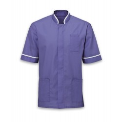 Men's Mandarin Collar Tunic (Purple with White Trim) - NM7