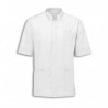 Men's Mandarin Collar Tunic (White with White Trim) - NM7