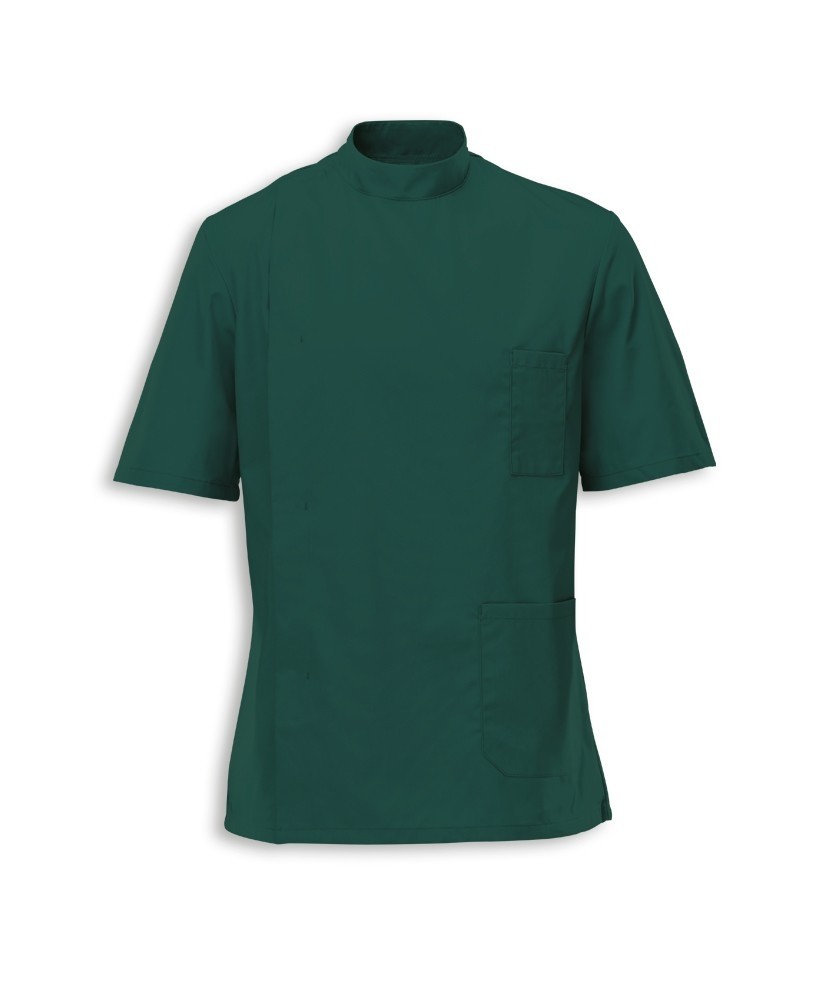 Men's Dental Tunic (Bottle Green) G86 buy now at Healthcare Tunics