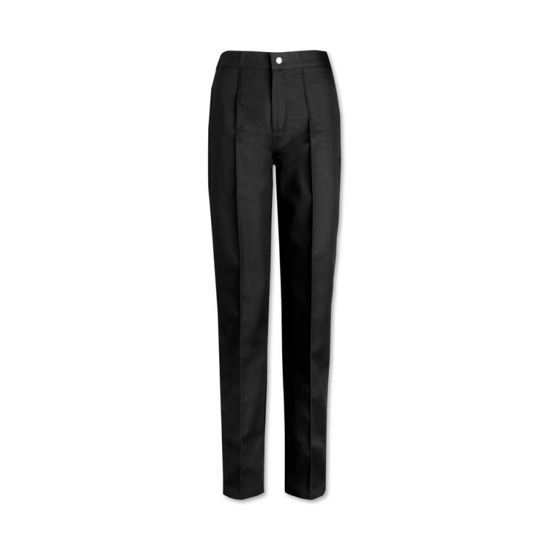 Women’s Flat Front Trousers (Black) W40