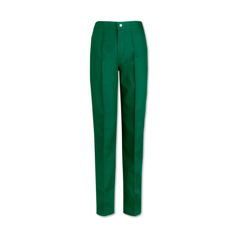 Women’s Flat Front Trousers (Bottle Green) W40