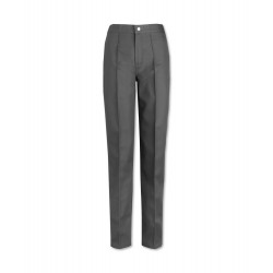 Women’s Flat Front Trousers (Grey) W40