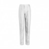 Women’s Flat Front Trousers (White) W40