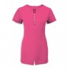 Women's Notch Neck Beauty Tunic (Hot Pink) - NF58