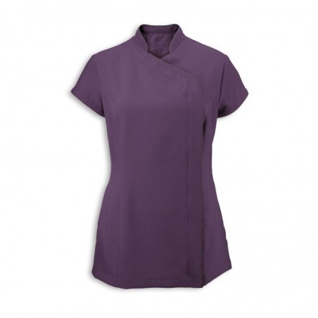 Women's Asymmetrical Zip Tunic (Amethyst) - NF59 Women's Asymmetrical Zip Tunic (Amethyst) - NF59