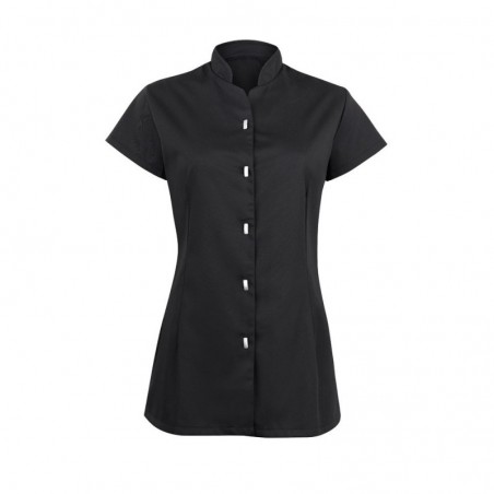 Women's Button Front Tunic (Black) - NF172