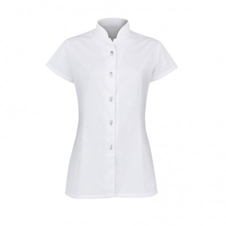 Women's Button Front Tunic (White) - NF172