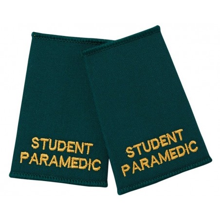 Student Paramedic Epaulette Sliders (Bottle Green) - NU89 Student Paramedic Epaulette Sliders (Bottle Green) - NU89