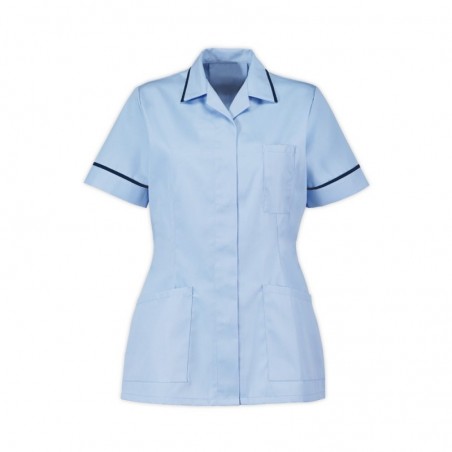 Women’s Tunic (Pale Blue With Navy Trim) - D313 Women’s Tunic (Pale Blue With Navy Trim) - D313