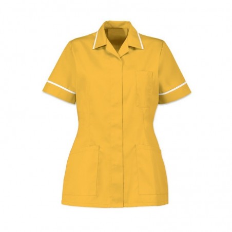 Women’s Tunic (Yellow With White Trim) - D313