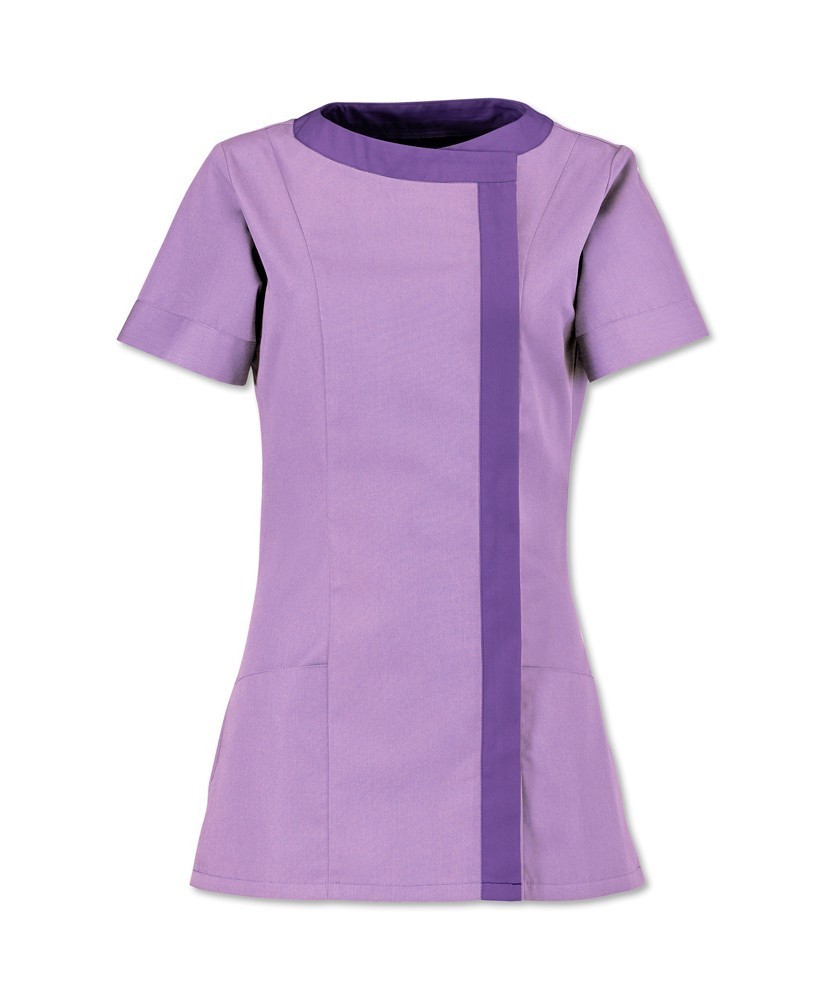 Women’s Asymmetrical Tunic (Lilac with Purple Trim) NF191 buy now at