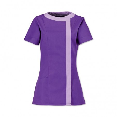 Women’s Asymmetrical Tunic (Purple With Lilac Trim) - NF191