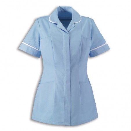Women’s Healthcare Tunic (Pale Blue With White Trim) - HP298 Women’s Healthcare Tunic (Pale Blue With White Trim) - HP298