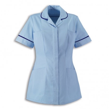 Women’s Tunic (Pale Blue With Navy Trim) - HP298 Women’s Tunic (Pale Blue With Navy Trim) - HP298