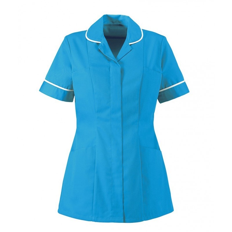 Women’s Healthcare Tunic (Peacock With White Trim) - HP298