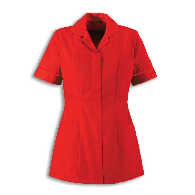 Women’s Healthcare Tunic (Red With Red Trim) - HP298