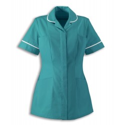 Women’s Healthcare Tunic (Turquoise With White Trim) - HP298