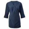 Women's 3/4 Sleeve Wrap Tunic (Sailor Navy) - NF83