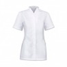 Women's Concealed Button Tunic (White) - 2251