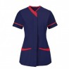 Women's Contrast Trim Tunic (Sailor Navy With Red Trim) - NF54
