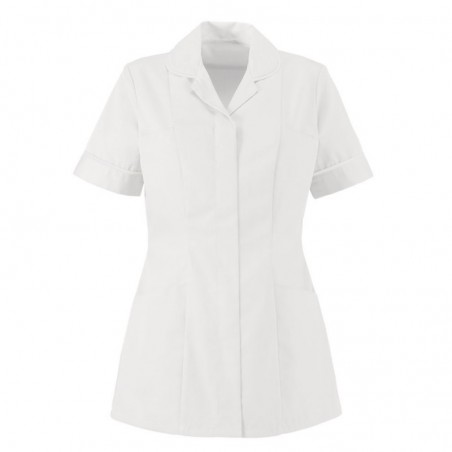 Women's Lightweight Tunic (White With White Trim) NF48 Women's Lightweight Tunic (White With White Trim) NF48