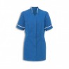 Women's Mandarin Collar Tunic (Hospital Blue With White Trim) - NF20