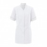 Women's Mandarin Collar Tunic (White With White Trim) - NF20