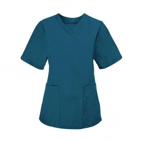 Women's Scrub Tunic (Caribbean Blue) - NF26 Women's Scrub Tunic (Caribbean Blue) - NF26