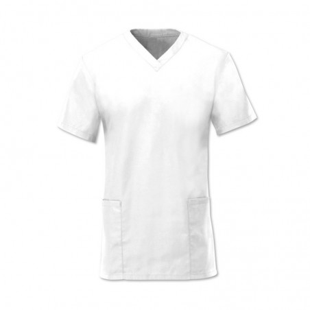 Women's Scrub Tunic (White) - NF26