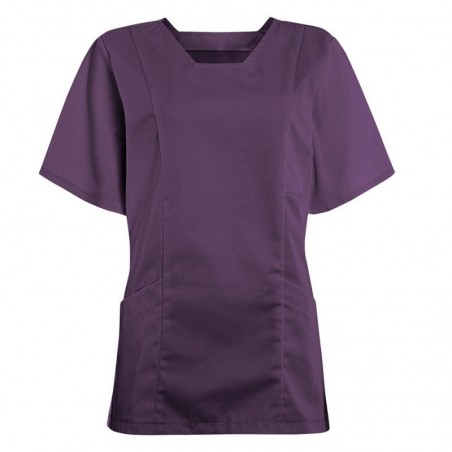 Women's Smart Scrub Tunic (Amethyst) - FT503 Women's Smart Scrub Tunic (Amethyst) - FT503
