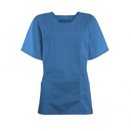 Women's Smart Scrub Tunic (Hospital Blue) - FT503 Women's Smart Scrub Tunic (Hospital Blue) - FT503