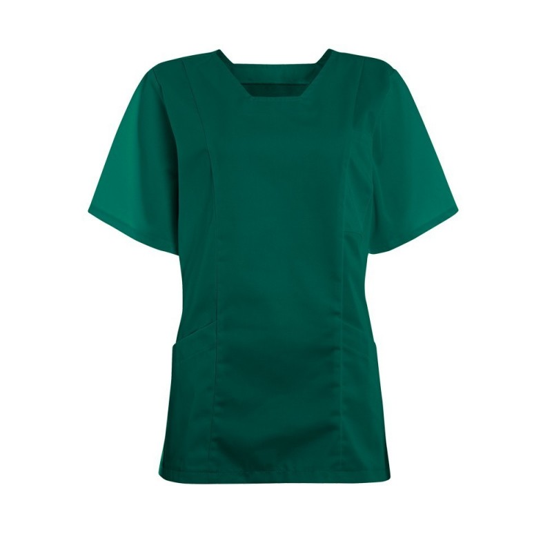 Women's Smart Scrub Tunic (Bottle Green) - FT503