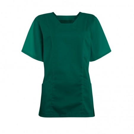 Women's Smart Scrub Tunic (Bottle Green) - FT503 Women's Smart Scrub Tunic (Bottle Green) - FT503