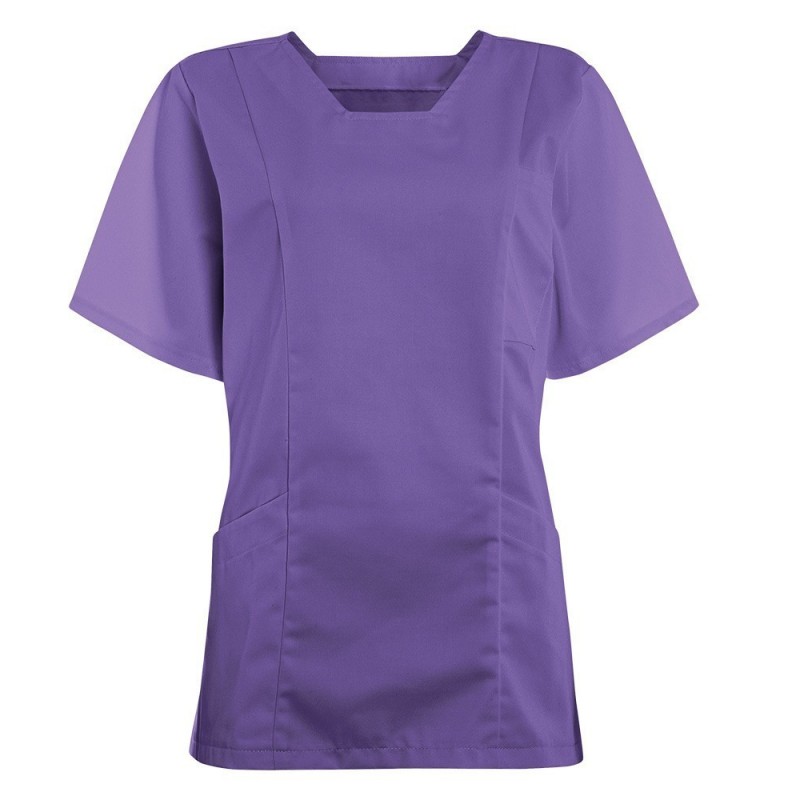 Women's Smart Scrub Tunic (Purple) - FT503