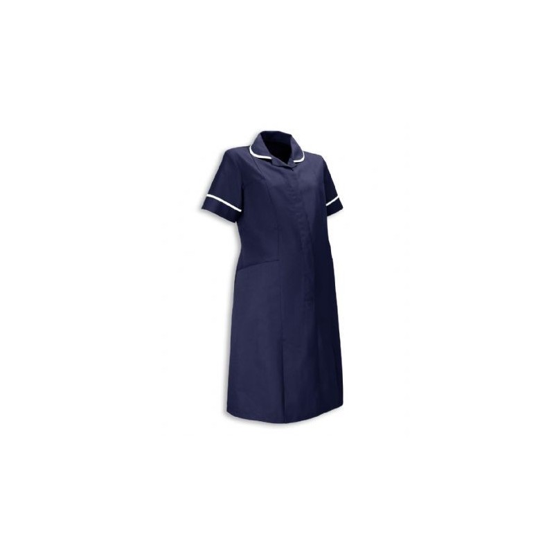 Maternity Dress (Navy With White Trim) - NF53