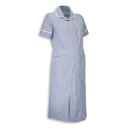 Maternity Stripe Dress (Navy With White Trim) - NF56 Maternity Stripe Dress (Navy With White Trim) - NF56