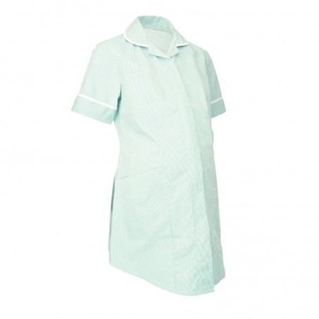 Maternity Stripe Tunic (Aqua With White Trim) - NF55 Maternity Stripe Tunic (Aqua With White Trim) - NF55