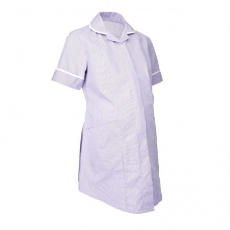 Maternity Stripe Tunic (Lilac With White Trim) - NF55 Maternity Stripe Tunic (Lilac With White Trim) - NF55