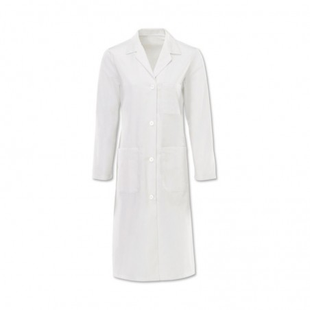 Women’s Button Coat (White) - W27