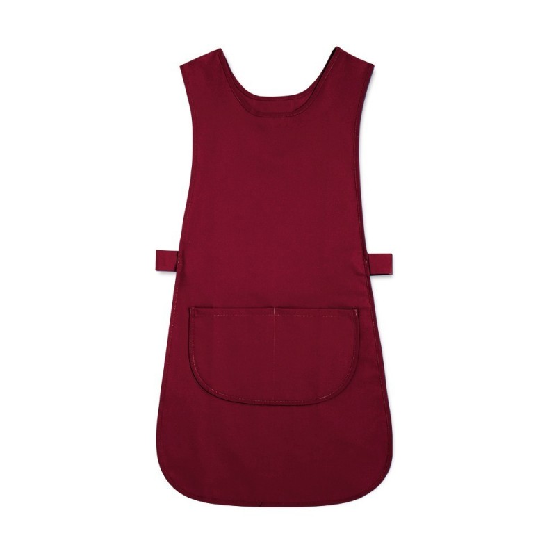 Long Length Tabard with Pocket (Burgundy Pack of 1) - W193